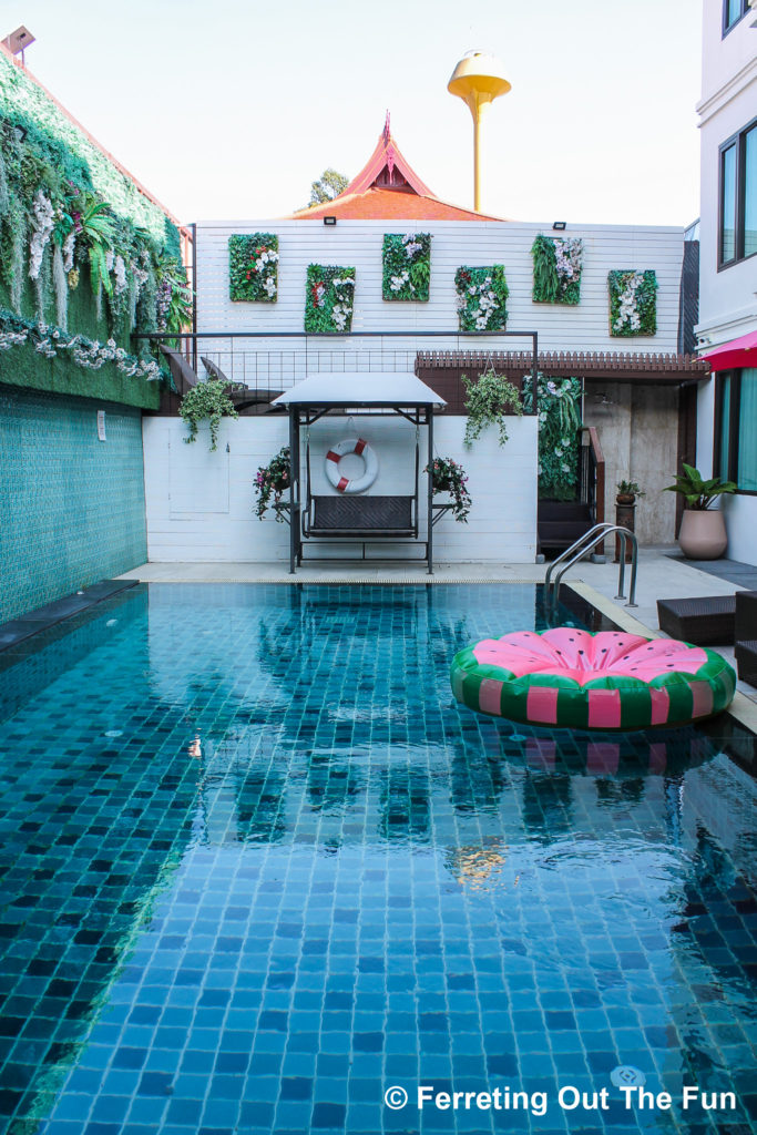 Jomkitti Boutique Hotel swimming pool in Chiang Mai, Thailand