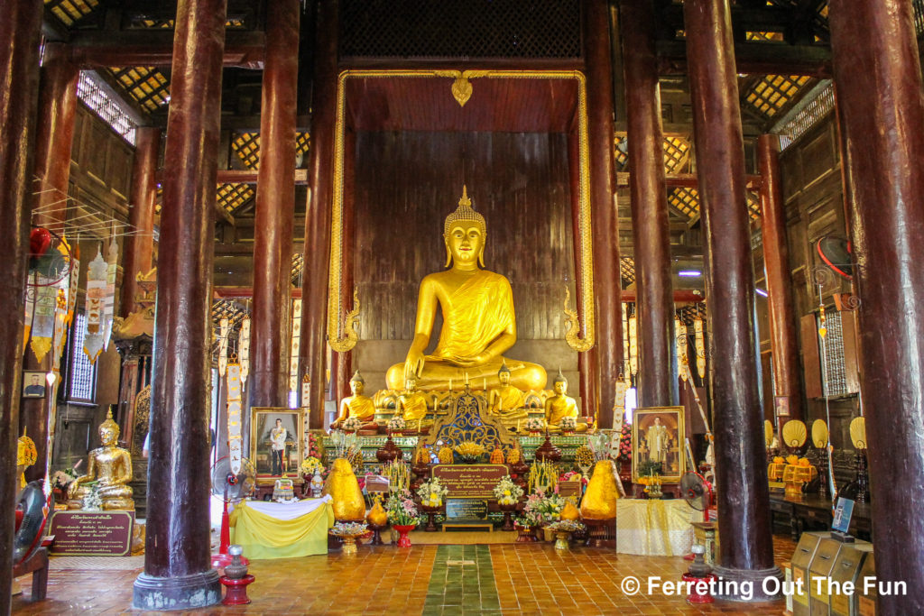 Wat Phan Tao teak temple