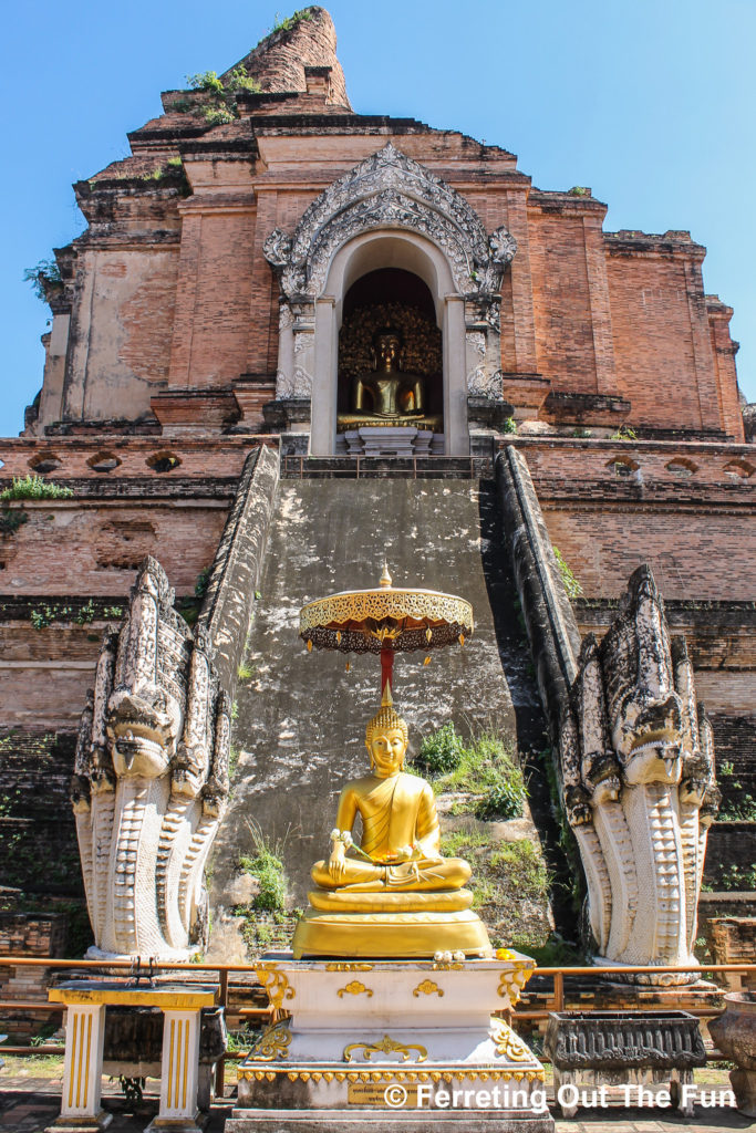 Wat Chedi Luang, one of the must see temples in Chiang Mai, Thailand