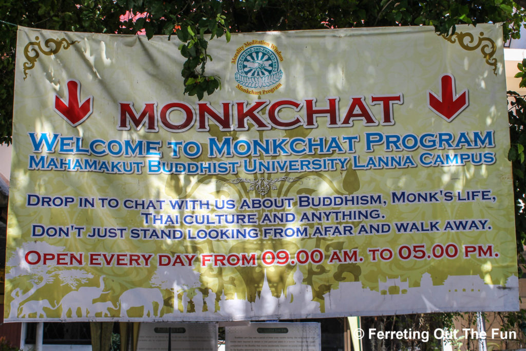 Wat Chedi Luang monk chat