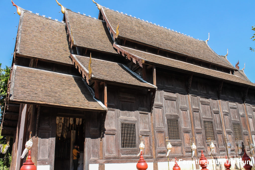 Wat Phan Tao teak temple