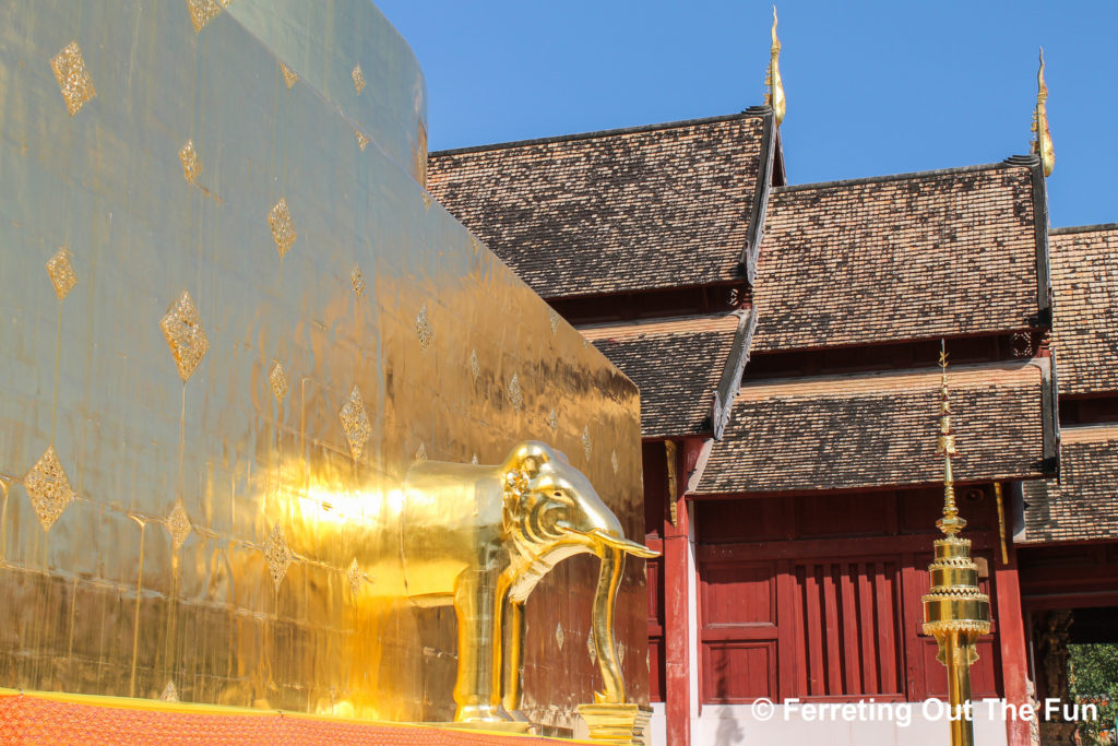 Wat Phra Singh golden elephant