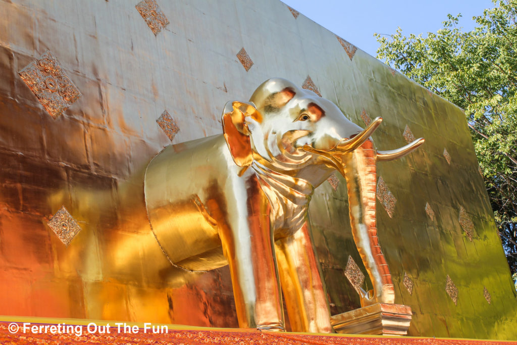Wat Phra Singh gold elephant