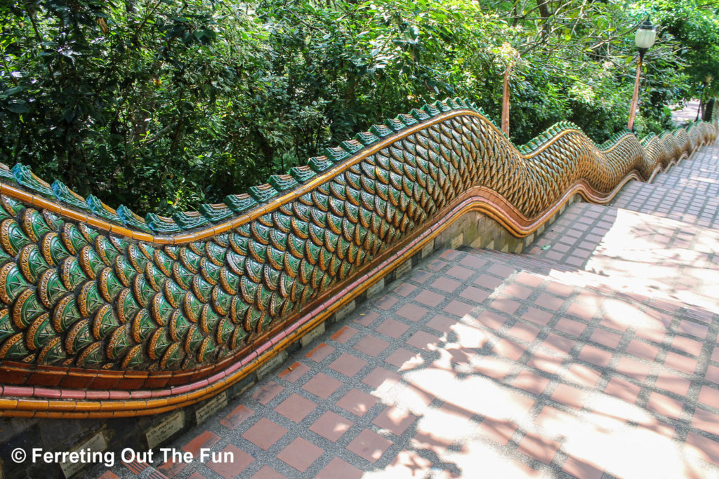 Wat Doi Suthep naga balustrade