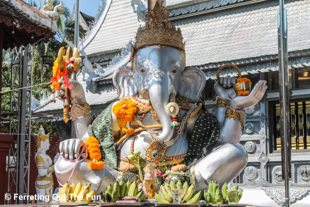 Chiang Mai Silver Temple Ganesh statue