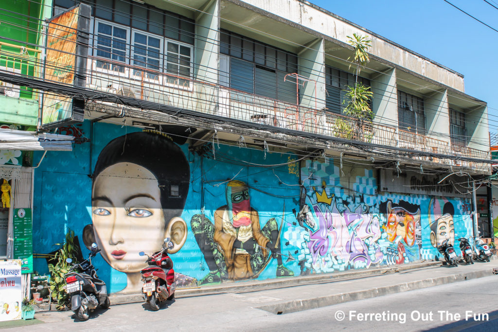 Chiang Mai street art mural