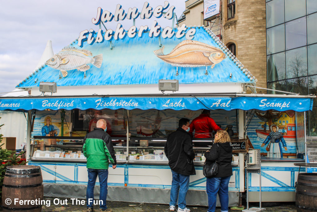 Cologne Harbor Market fish sandwich