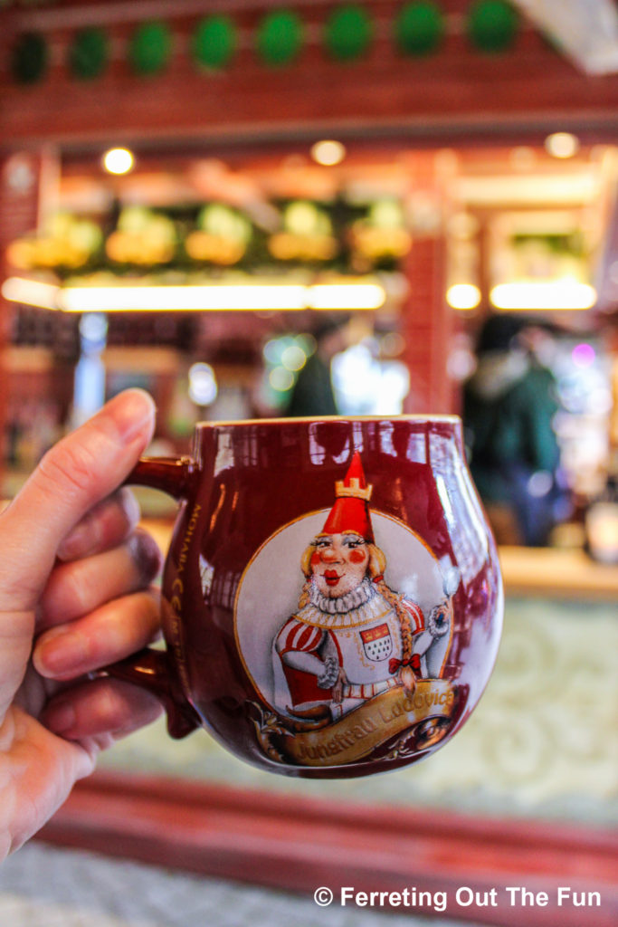 Each of Cologne's seven Christmas markets has its own gluhwein mug. This was one of my favorites.