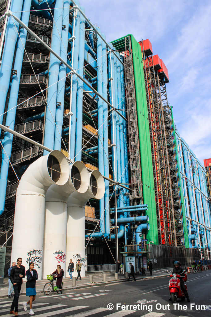 The Centre Pompidou in Paris is the largest modern art museum in Europe