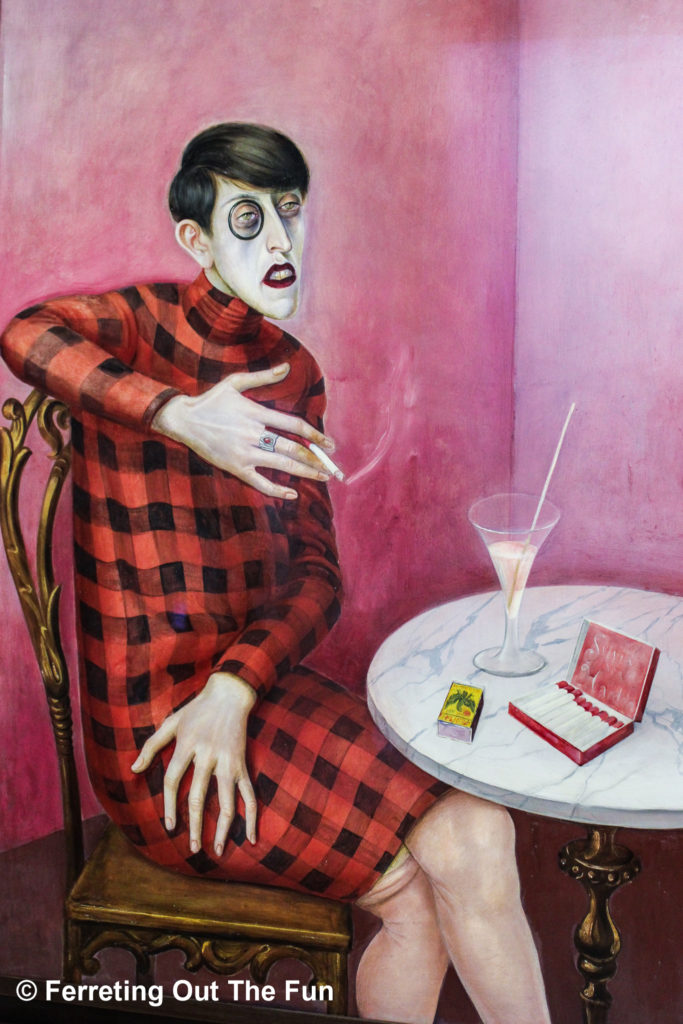 Portrait of the Journalist Sylvia von Harden by Otto Dix at the Centre Pompidou in Paris