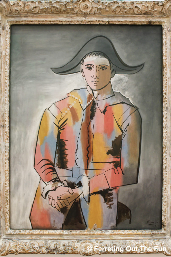 Harlequin with Folded Hands by Pablo Picasso, on display at Museum Ludwig in Cologne, Germany