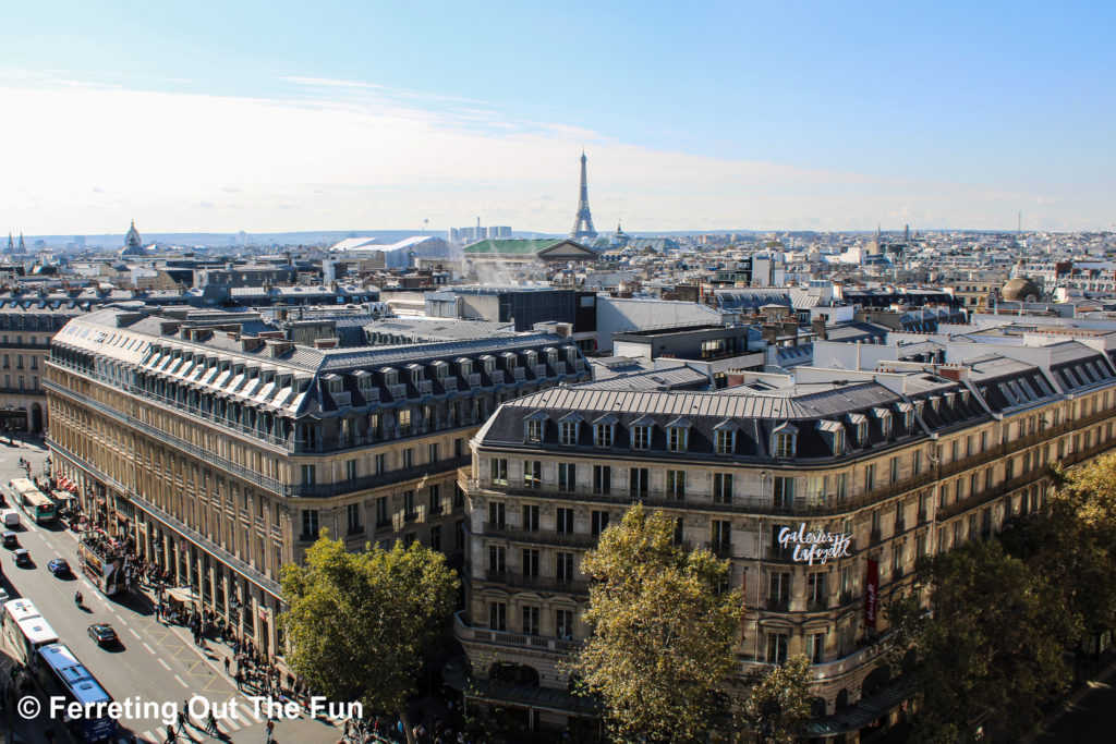 Galaries Lafayette roof terrace view