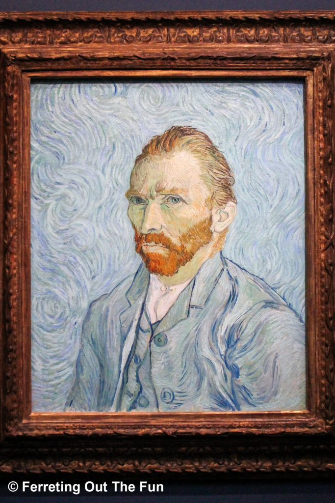 Self Portrait by Vincent van Gogh at the Musee d'Orsay in Paris