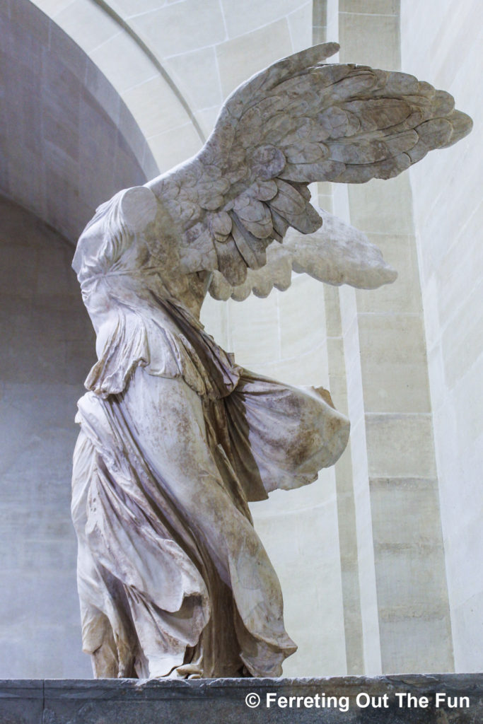 Winged Victory of Samothrace, one of the most stunning masterpieces at the Louvre Museum in Paris