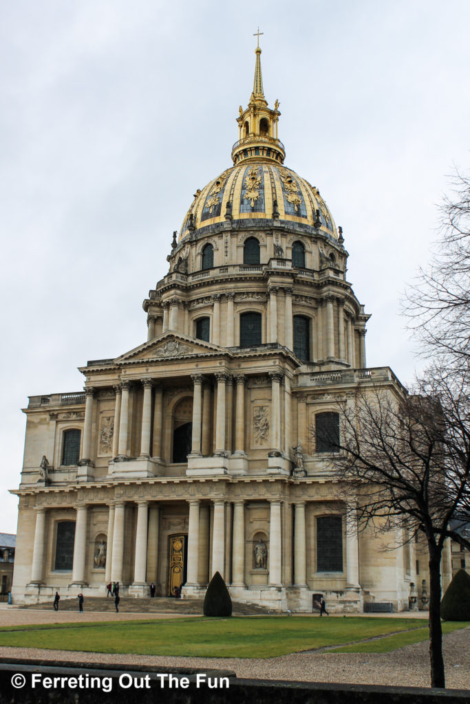 Les Invalides, final resting place of Napoleon and his family in Paris France