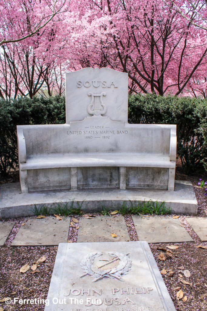 John Philip Sousa gravesite at the Congressional Cemetery in Washington DC
