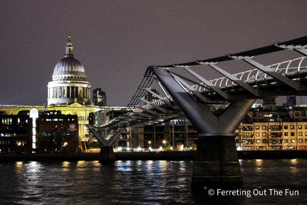 London at night