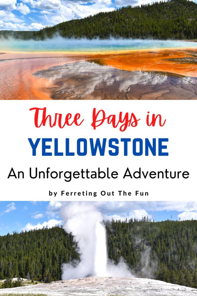 Top things to do in Yellowstone, including Old Faithful geyser, Grand Prismatic Spring, and Mammoth Hot Springs