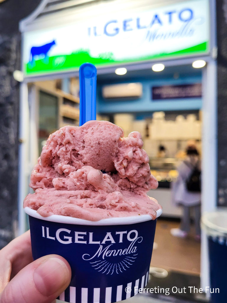Il Gelato Mennella has the best gelato in Naples, Italy
