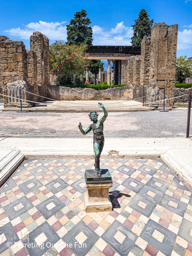 The House of the Faun, one of the wealthiest villas in Pompeii where many treasures were found