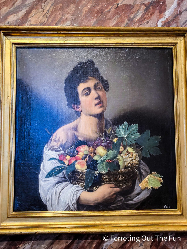 Boy with a Basket of Fruit, Caravaggio, Borghese Gallery, Rome