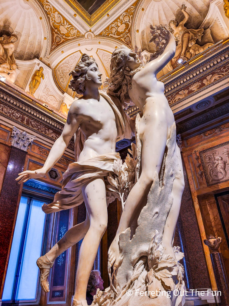 Apollo and Daphne, a Bernini sculpture at the Borghese Gallery, Rome