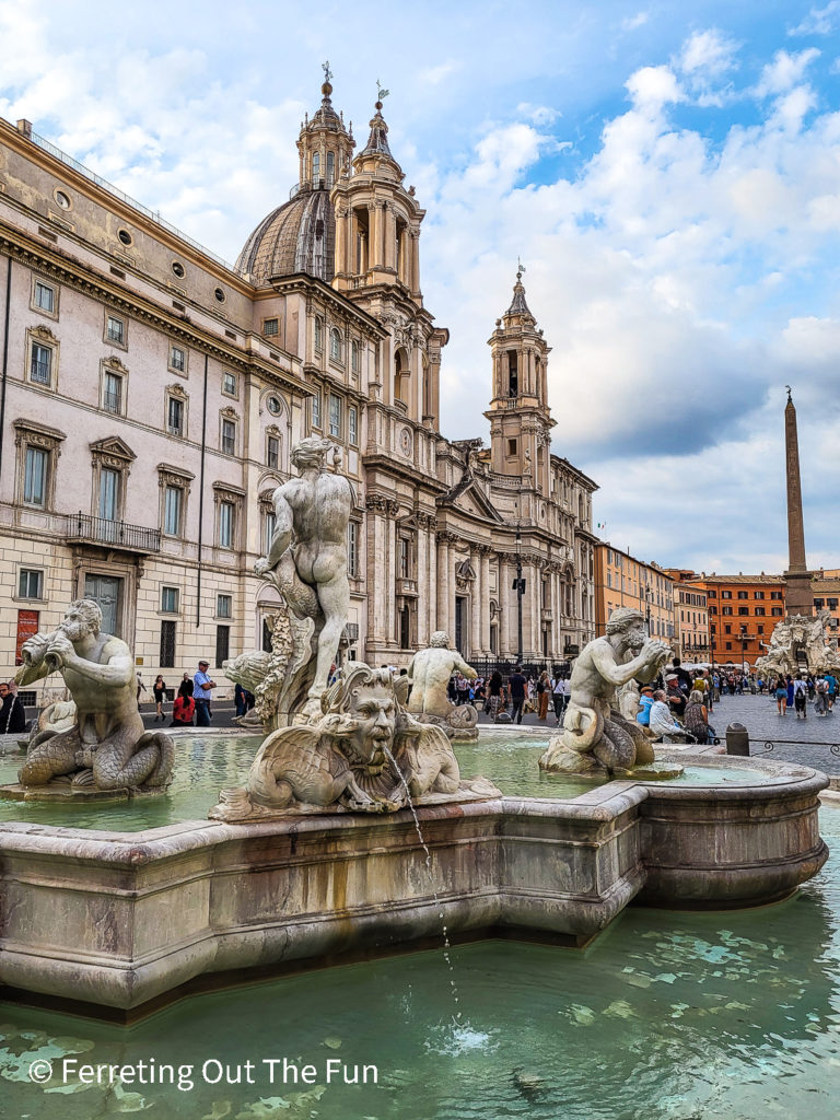 All of the fountains in Rome, including this Neptune Fountain, provide safe drinking water.