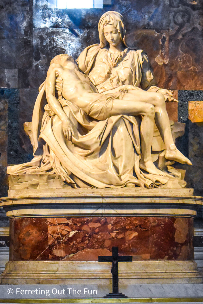 Michelangelo's Pieta in St Peter's Basilica, Vatican City