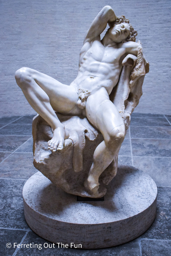 The Barberini Faun is the star attraction at the Munich Glyptothek, and I think he knows it
