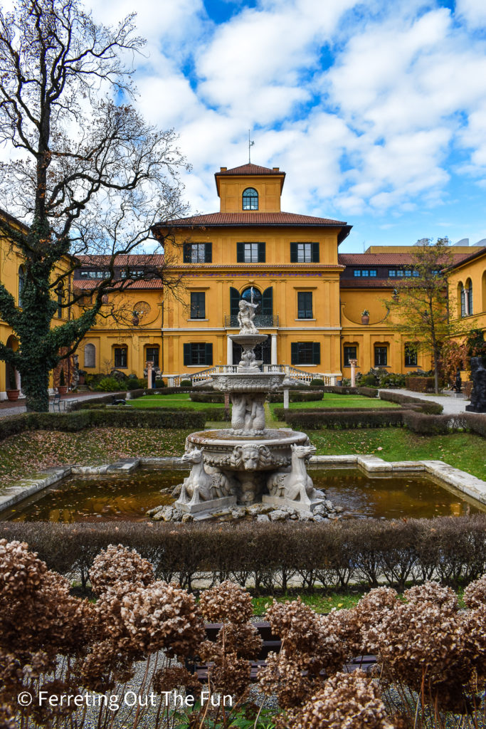 This beautiful Italian style villa is part of the Lenbachhaus Museum in Munich