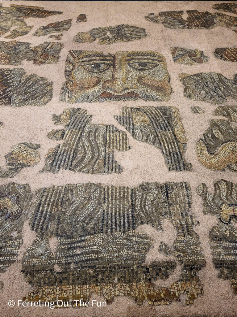 A unique Roman mosaic in the Museum of Saint-Raymond in Toulouse, France