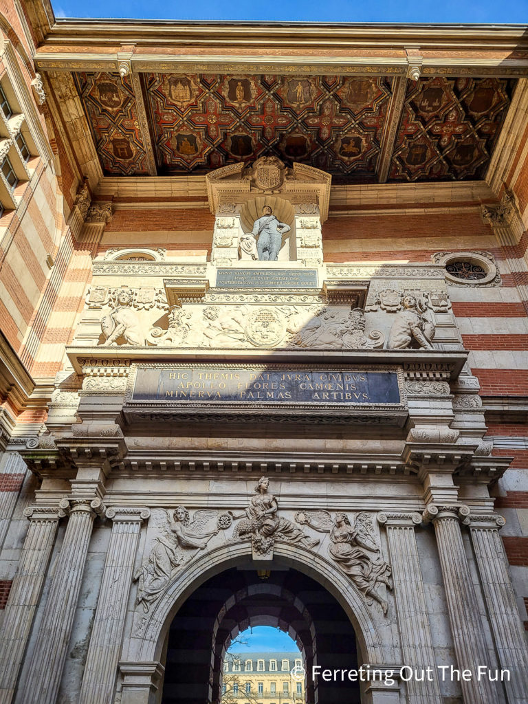 Entrance to Le Capitole, Toulouse's beautiful City Hall building