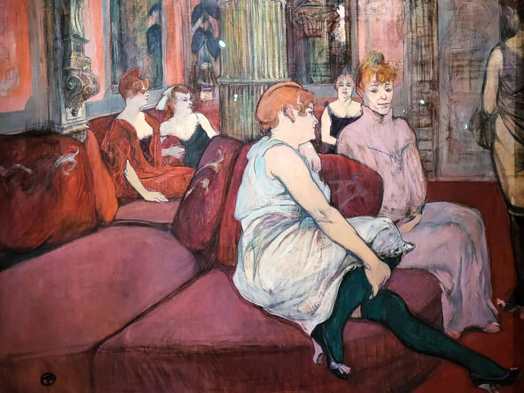 Salon Rue des Moulins by Toulouse-Lautrec