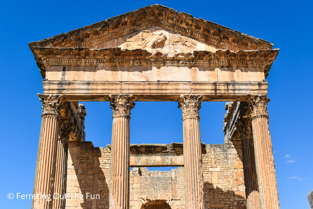 Dougga temple ruins