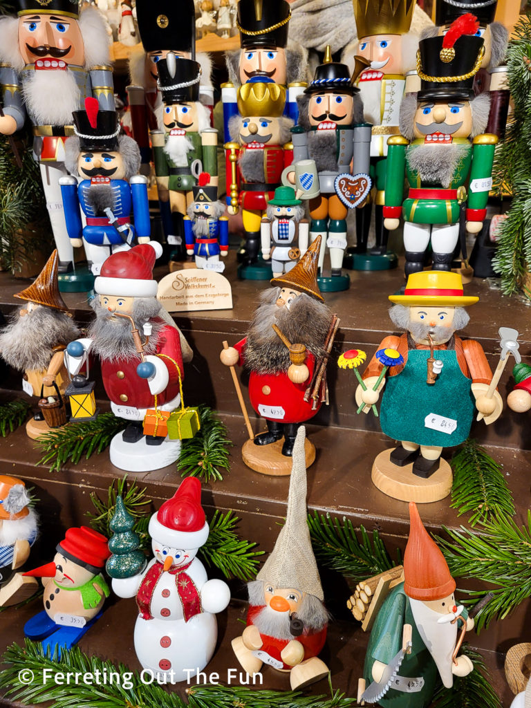 Authentic German nutcrackers at the Munich Christmas market