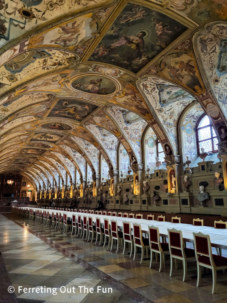 The impressive Munich Residenz Banquet Hall