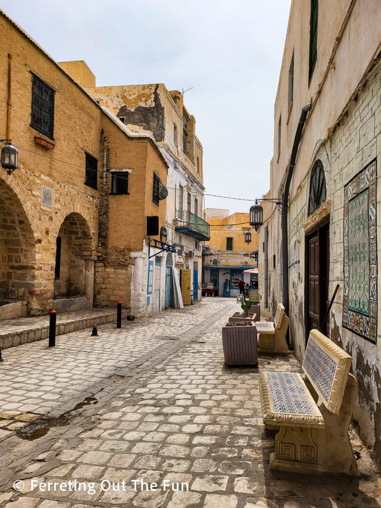 This street in the Kairouan medina was a filming location for Indiana Jones and the Raiders of the Lost Ark. 