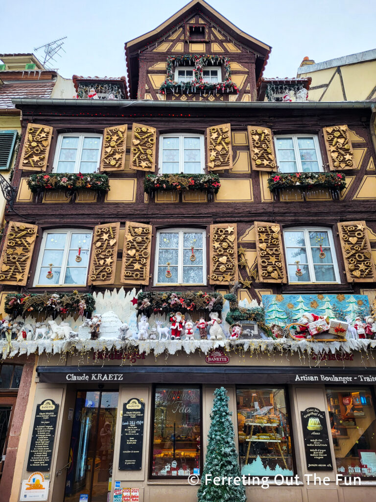 A charming gingerbread house in Colmar, France