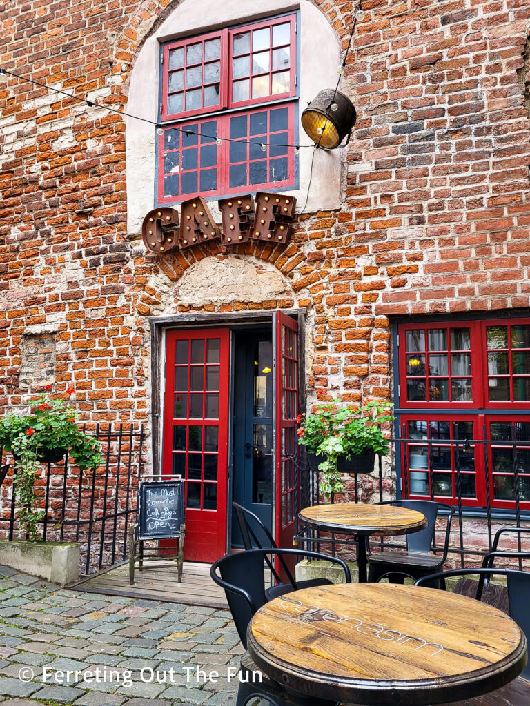 Parunasim, the most romantic cafe in Riga, Latvia