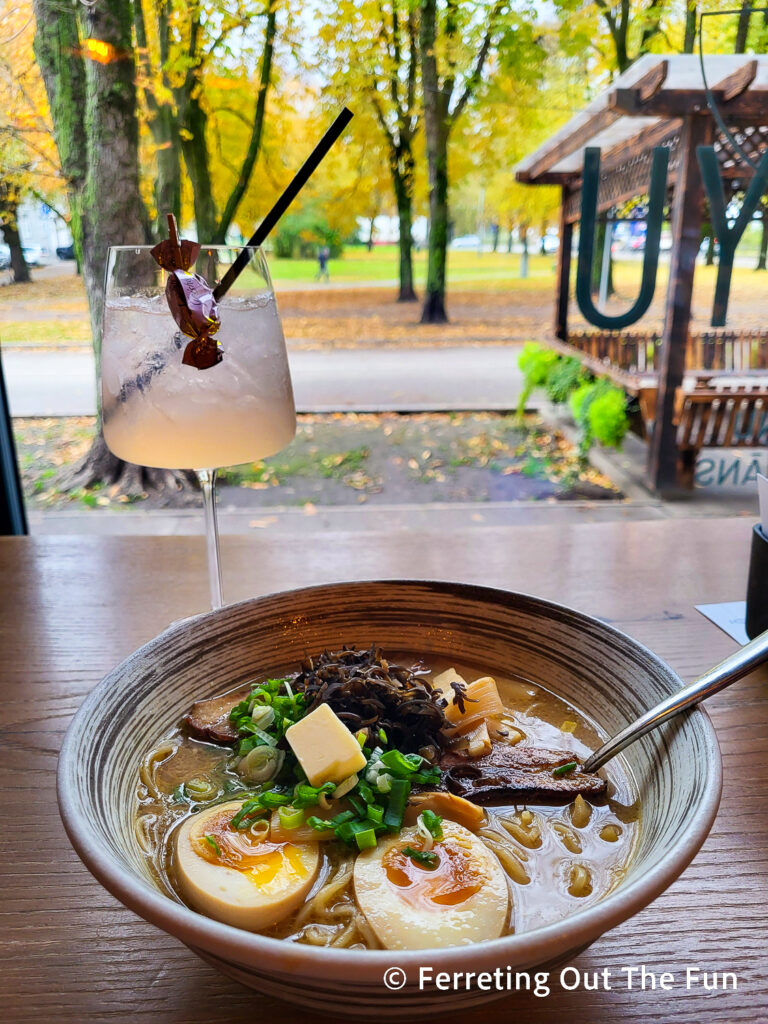 The best Japanese ramen in Riga can be found at hot new restaurant Shoyu