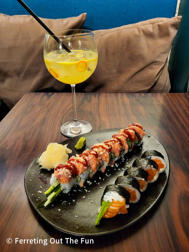 The Catch has some of the best sushi in Riga, Latvia
