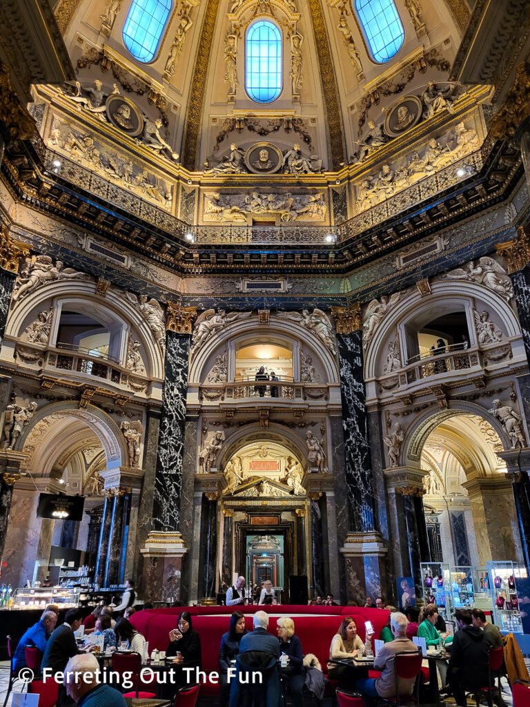 The beautiful Kunsthistorisches Museum cafe