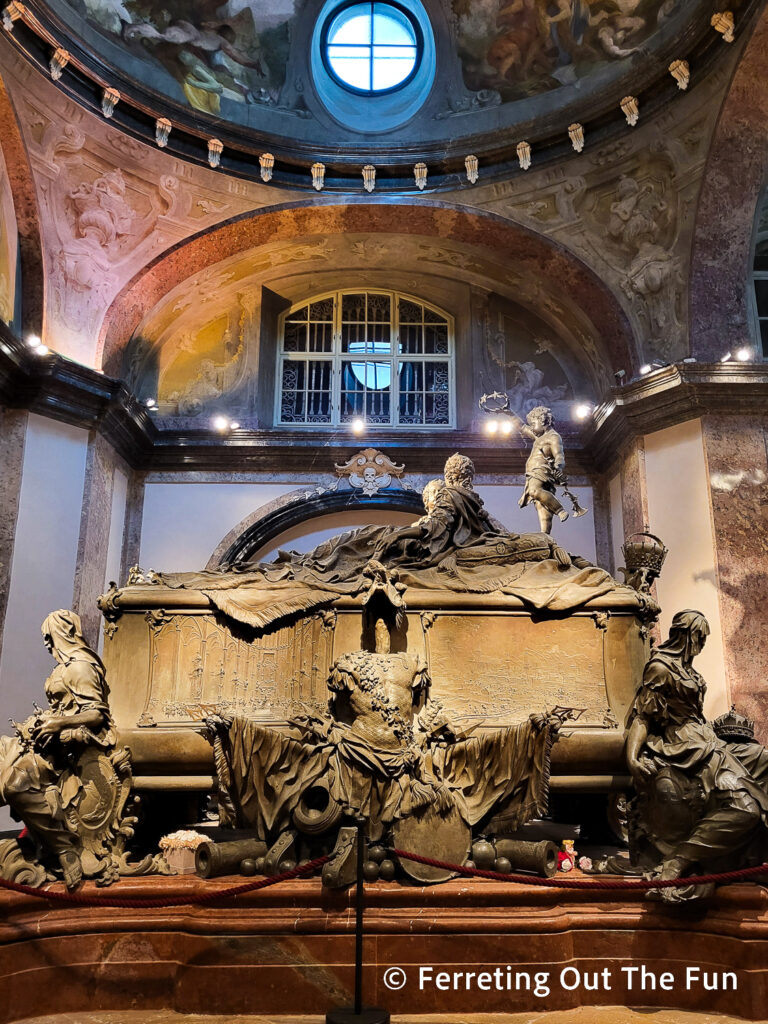 Elaborate tomb of Empress Maria Theresa in the Capuchin Crypt, Vienna