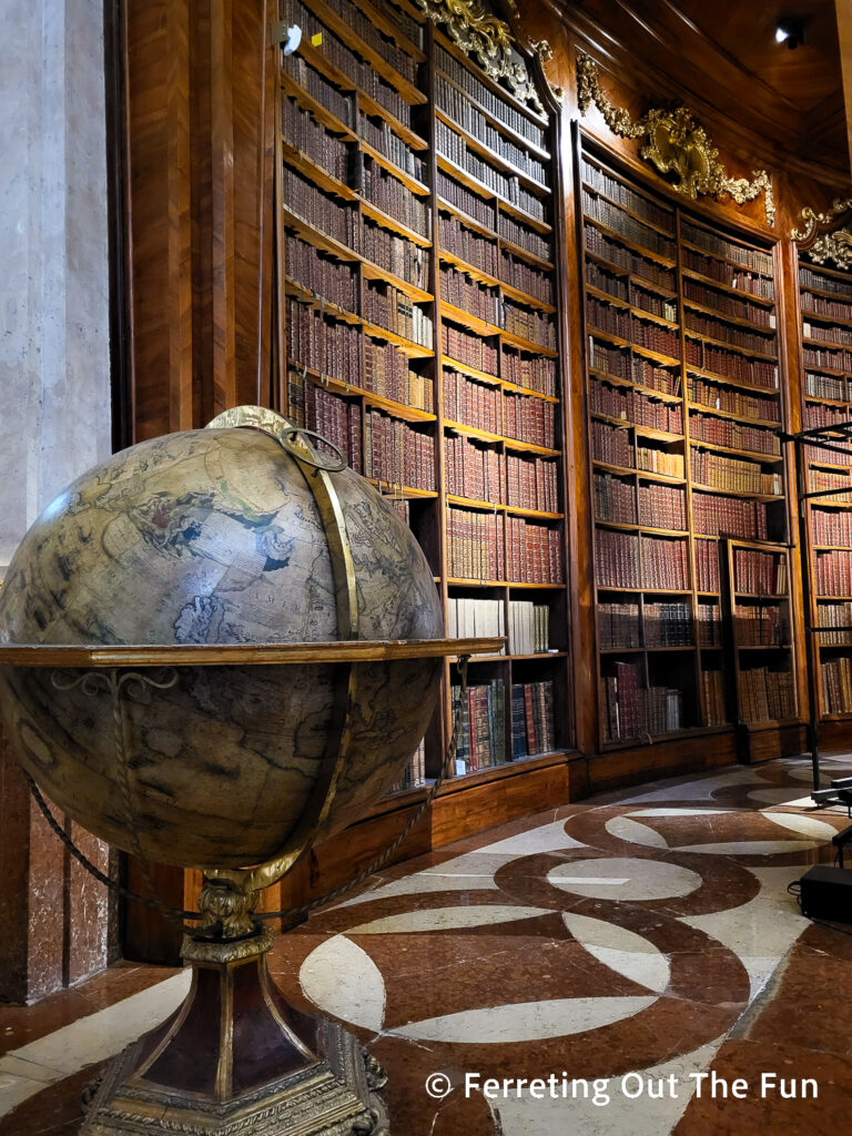 Venetian Baroque globe in the Austrian National Library, Vienna