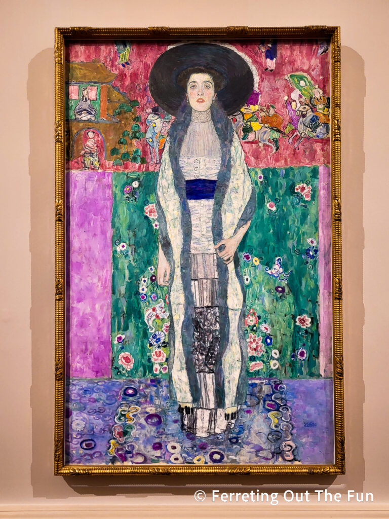 Portrait of Adele Bloch-Bauer II by Gustav Klimt at the Upper Belvedere Museum, Vienna