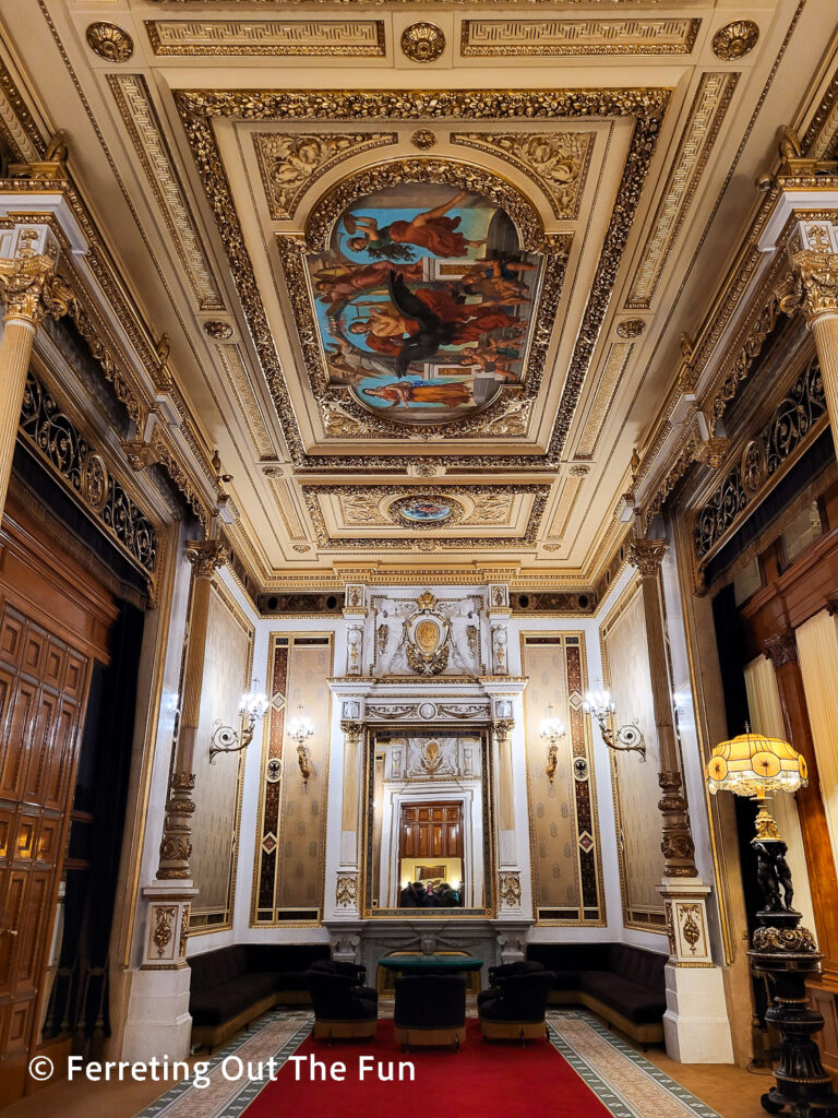 Entrance to the royal box at the Vienna State Opera house.