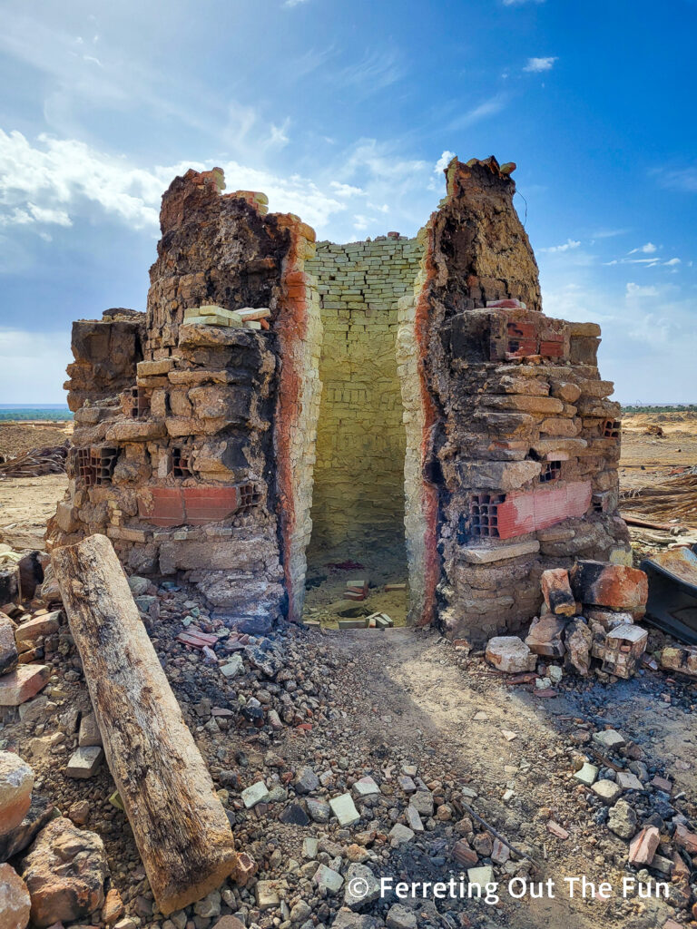 A traditional brickmaking kiln in Tozeur, Tunisia