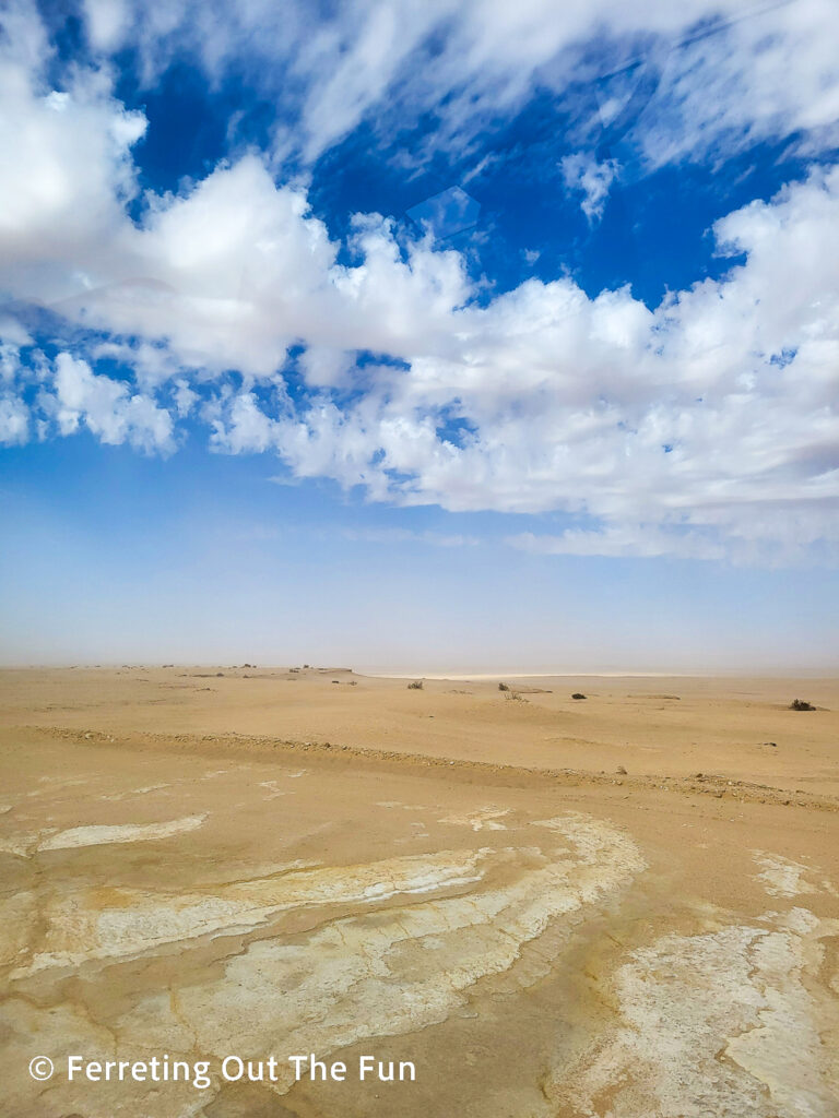 Chott el Gharsa salt flat, Tunisia