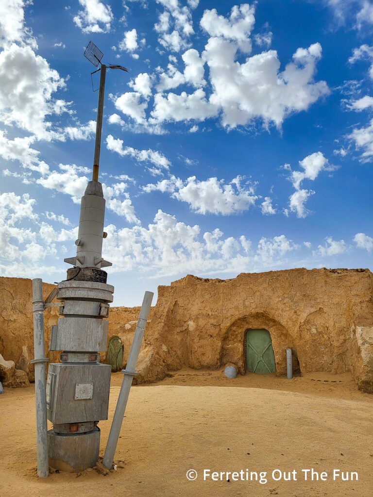 Mos Espa, Tatooine spaceport for Star Wars Episode I: The Phantom Menace. This film site is located in southern Tunisia near the town of Tozeur.
