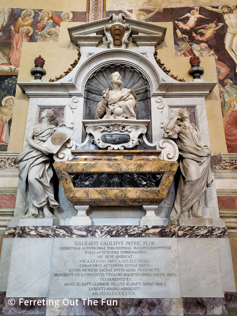 Tomb of Galileo, Basilica of Santa Croce Florence